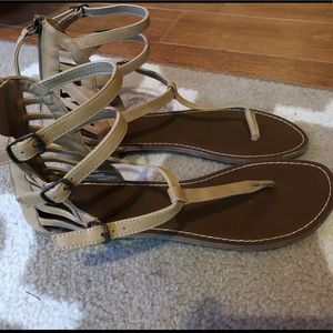 Nude gladiator sandals